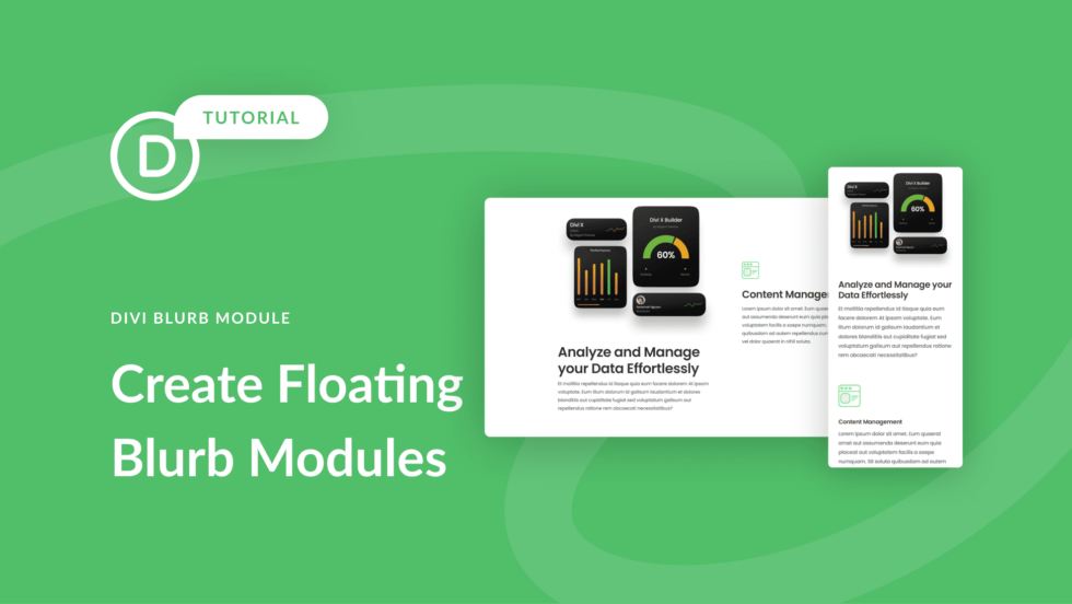 Comment créer des modules de texte flottants avec Divi.